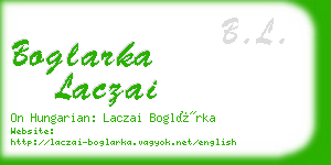 boglarka laczai business card